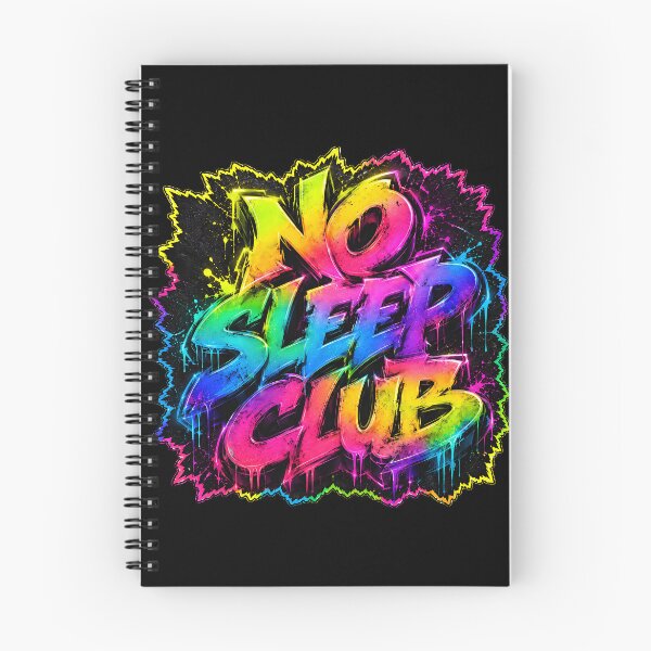 Item preview, No Sleep Club – Neon Nightlife Graffiti designed and sold by RH Design Lab.