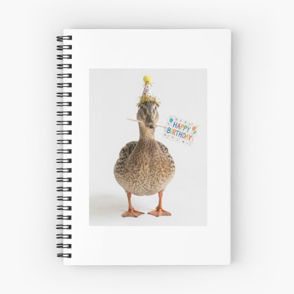 Item preview, Duck happy birthday placard placards cute kawaii party hat adorable meme memes designed and sold by CheeseBlueprint.