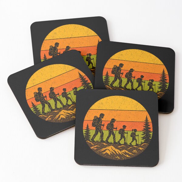 Item preview, Family Hiking Sunset Vintage designed and sold by Myra365Art.