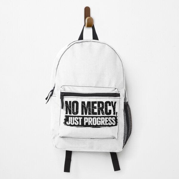 Item preview, NO MERCY, JUST PROGRESS – Distressed Streetwear Typography | Motivational Grunge Vector Design designed and sold by Trendykunnu.
