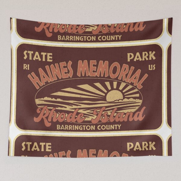 Item preview, Haines Memorial State Park, Barrington County, Rhode Island, badge design designed and sold by Wanderful-roads.