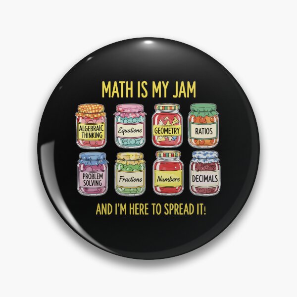Item preview, Math Is My Jam And I'm Here To Spread It! Mathematics Teacher Student Lover designed and sold by PopStars1993.