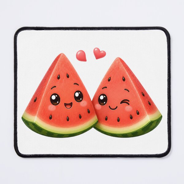 Item preview, Cute Watermelon Soulmates Kawaii Sticker designed and sold by NakottaFashion.