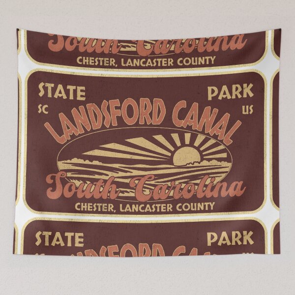 Item preview, Landsford Canal State Park, Chester, Lancaster County, South Carolina, badge design designed and sold by Wanderful-roads.