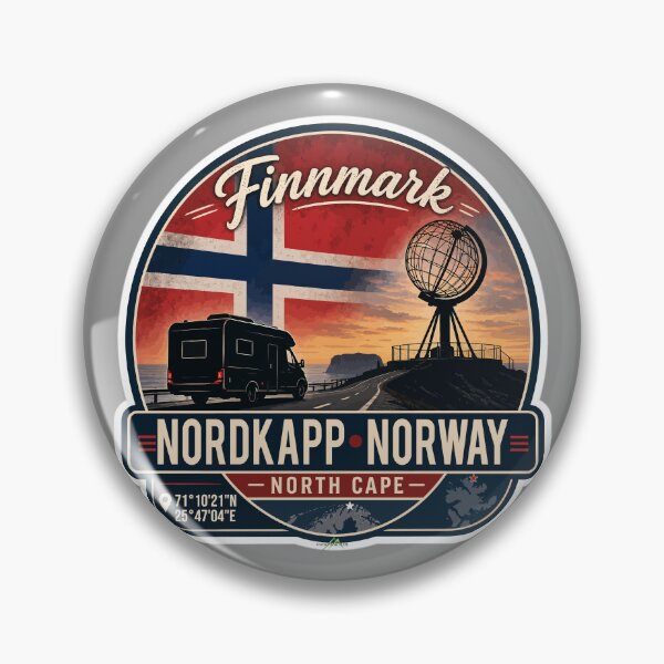 Item preview, Nordkapp North Cape Norway Campervan RV Sticker TShirt 18 designed and sold by OuterShellUK.