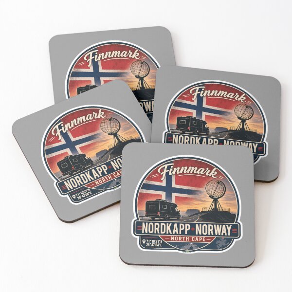 Item preview, Nordkapp North Cape Norway Campervan RV Sticker TShirt 18 designed and sold by OuterShellUK.