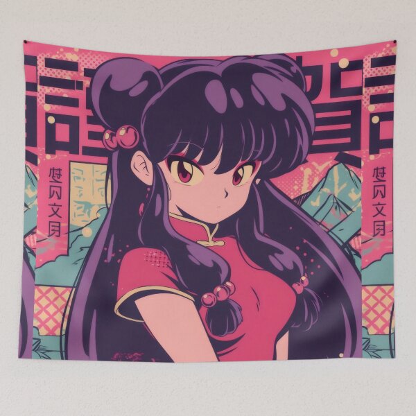 Item preview, Retro 90s Martial Artist in Red Dress - Vintage Anime Aesthetic Art designed and sold by Billy Morfo™.
