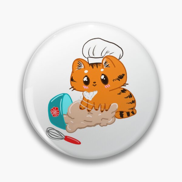 Item preview, Bitty The Kitty Making Biscuits Funny Chef Cat Bakery Art designed and sold by SaturnClub.