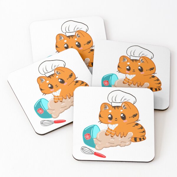 Item preview, Bitty The Kitty Making Biscuits Funny Chef Cat Bakery Art designed and sold by SaturnClub.