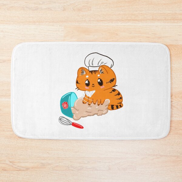Item preview, Bitty The Kitty Making Biscuits Funny Chef Cat Bakery Art designed and sold by SaturnClub.