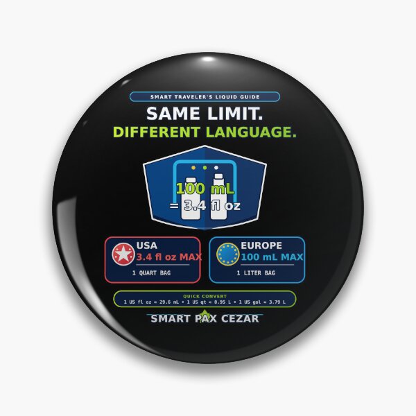 Item preview, USA to Europe Airport Liquids Guide designed and sold by smartpaxcezar.