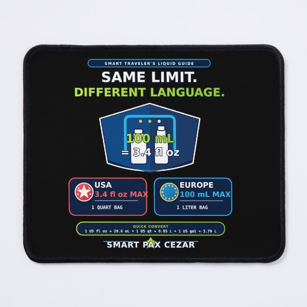 Item preview, USA to Europe Airport Liquids Guide designed and sold by smartpaxcezar.