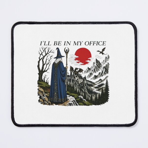 Item preview, I’ll Be in My Office Wizard Fantasy Art designed and sold by oliviamaer.