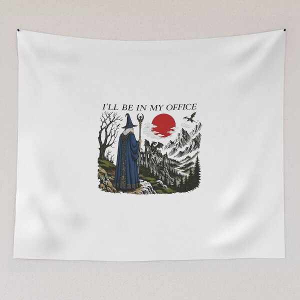 Item preview, I’ll Be in My Office Wizard Fantasy Art designed and sold by oliviamaer.