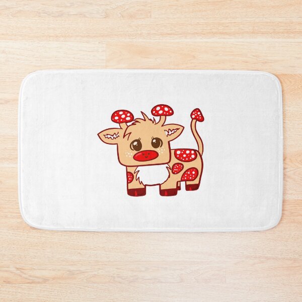 Item preview, Mooooooshroom Cow Cute Kawaii Red Mushroom Cattle Design designed and sold by SaturnClub.
