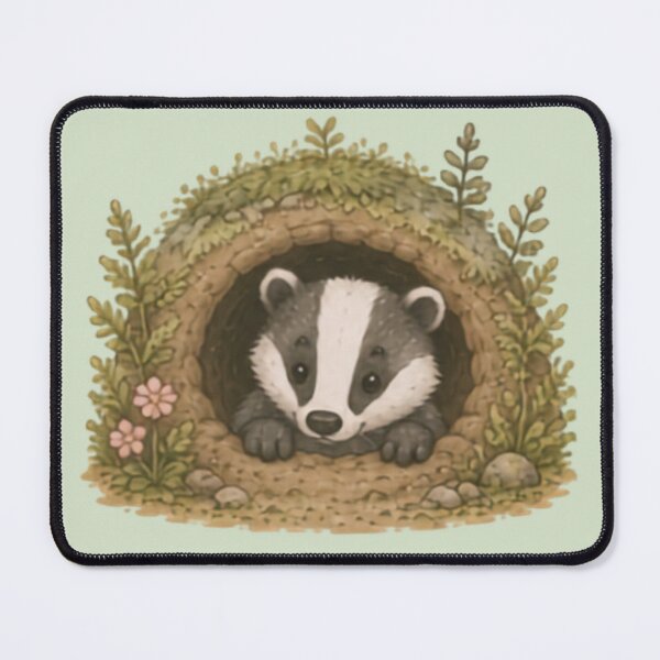 Item preview, Peekaboo Badger designed and sold by MellowMunchkins.