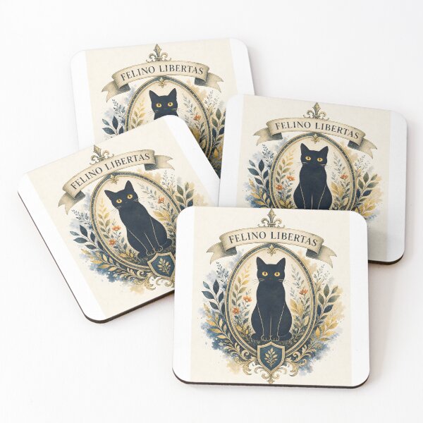 Item preview, Felino Libertas - Black Cat designed and sold by PurrfectHome.