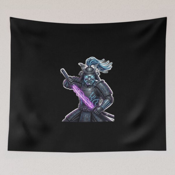 Item preview, The Cyberpunk Samurai Neon Oni Warrior designed and sold by Koussgh.
