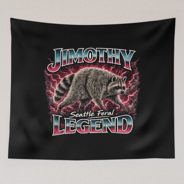 Item preview, Jimothy Raccoon - Funny Seattle Feral Meme Legend designed and sold by louciverzania.