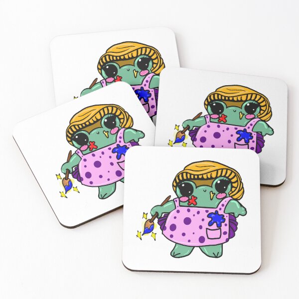 Item preview, Art Witch Cute Creative Turtle Painting Apron Design designed and sold by SaturnClub.