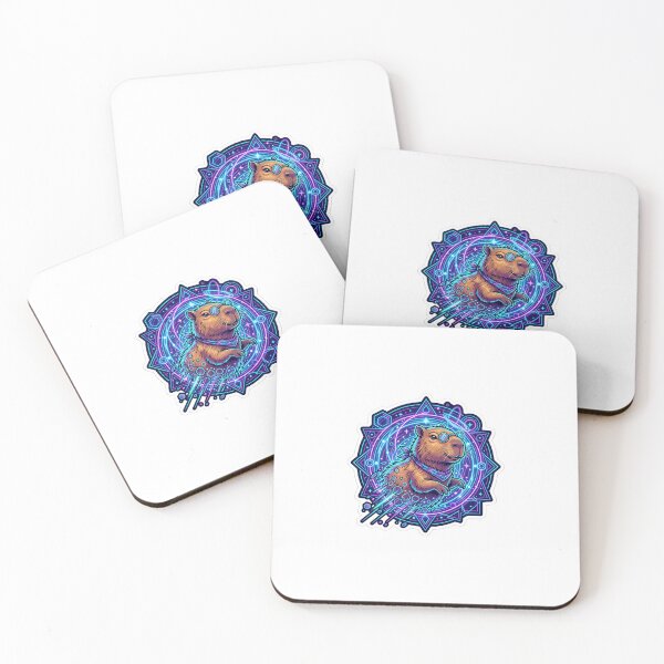 Item preview, Quantum Capybara Portal - Aesthetic Sticker & Phone Grip Design designed and sold by Design Lab Studio.