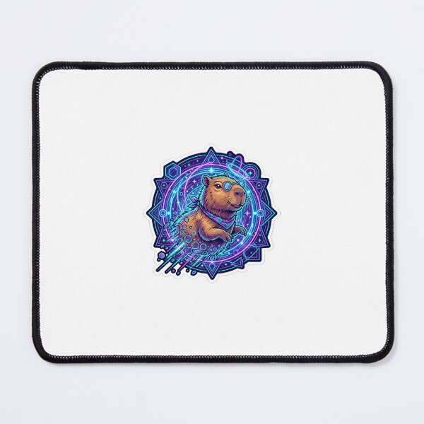 Item preview, Quantum Capybara Portal - Aesthetic Sticker & Phone Grip Design designed and sold by Design Lab Studio.