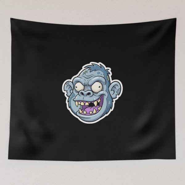 Item preview, Zombie Shark Cartoon Sticker 1 | Funny Undead Shark Face | Creepy Cute Monster Ocean Art | Horror Halloween Die Cut Sticker designed and sold by Bhaskar Digital Art.