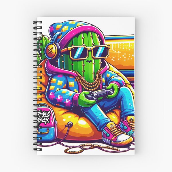 Item preview, SPYKEBYTE – Hacker Gamer Cactus (Front print) designed and sold by ChaosWear84.