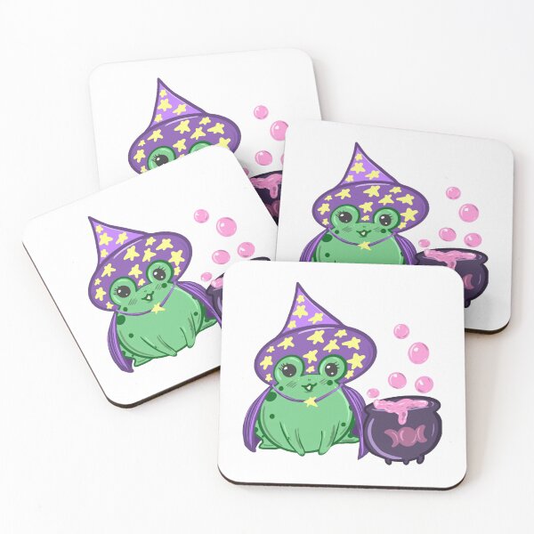 Item preview, Kawaii Frog Witch Cute Spooky Wizard Potion Jar Graphic designed and sold by SaturnClub.