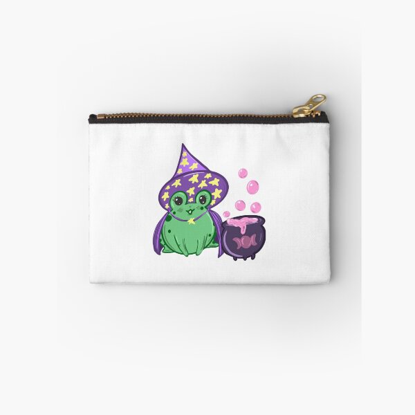 Item preview, Kawaii Frog Witch Cute Spooky Wizard Potion Jar Graphic designed and sold by SaturnClub.