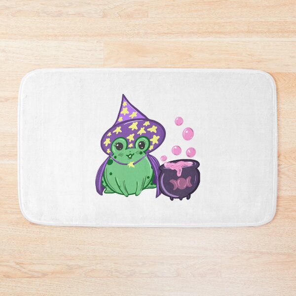 Item preview, Kawaii Frog Witch Cute Spooky Wizard Potion Jar Graphic designed and sold by SaturnClub.
