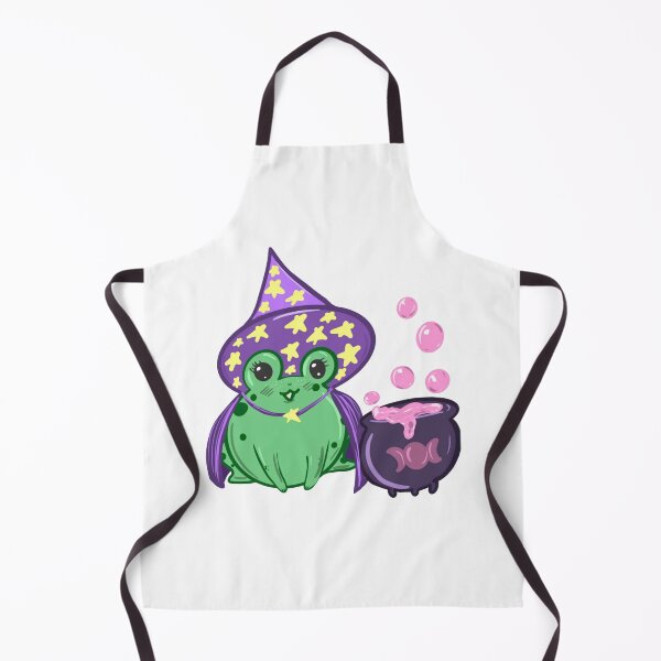 Item preview, Kawaii Frog Witch Cute Spooky Wizard Potion Jar Graphic designed and sold by SaturnClub.