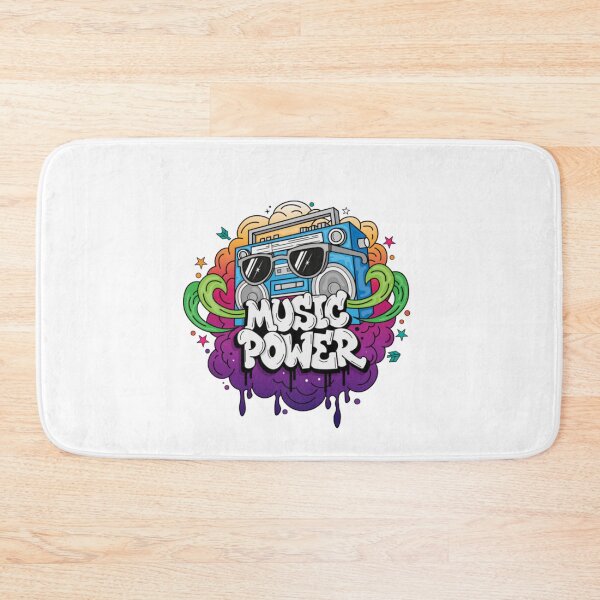 Item preview, Music Power Graffiti Letters Illustration designed and sold by LogosArts.