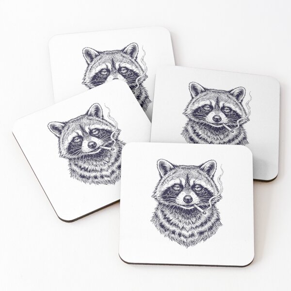Item preview, Cool Raccoon Smoking Funny Trash Panda designed and sold by dudelinart.