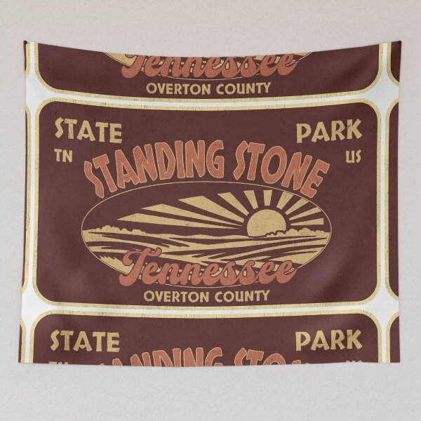 Item preview, Standing Stone State Park, Overton County, Tennessee, badge design designed and sold by Wanderful-roads.
