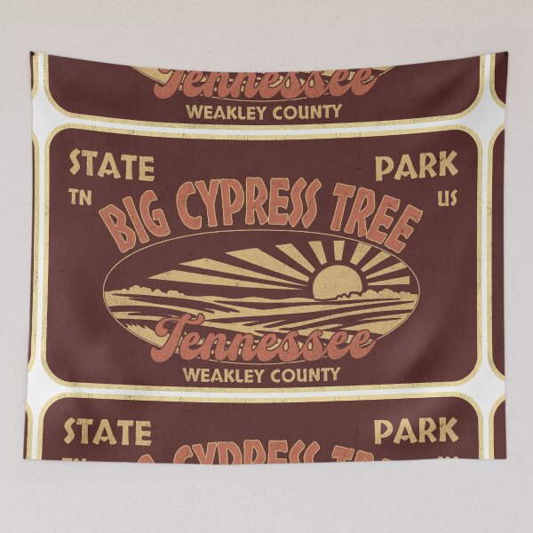 Item preview, Big Cypress Tree State Park, Weakley County, Tennessee, badge design designed and sold by Wanderful-roads.