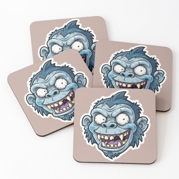 Item preview, Zombie Shark Cartoon Sticker 1 | Funny Undead Shark Face | Creepy Cute Monster Ocean Art | Horror Halloween Die Cut Sticker designed and sold by Bhaskar Digital Art.