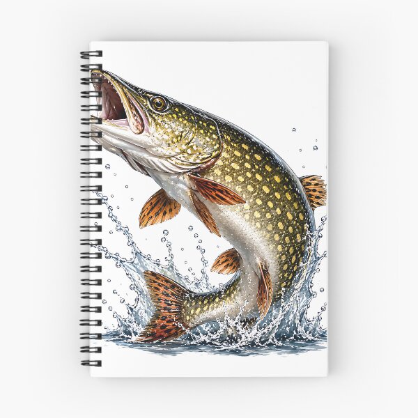 Item preview, Fierce Northern Pike Splashing Art - Freshwater Monster Fish  designed and sold by Jaideep Walia.