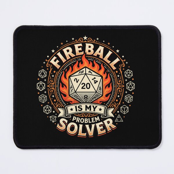 Item preview, Vintage D20 Fireball Is My Problem Solver Funny TTRPG designed and sold by AdyKurniawan.