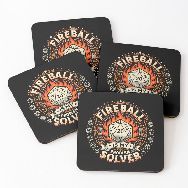 Item preview, Vintage D20 Fireball Is My Problem Solver Funny TTRPG designed and sold by AdyKurniawan.