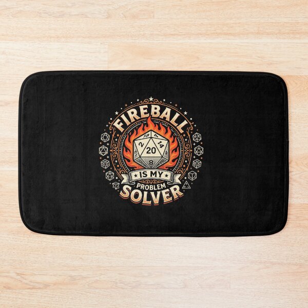 Item preview, Vintage D20 Fireball Is My Problem Solver Funny TTRPG designed and sold by AdyKurniawan.