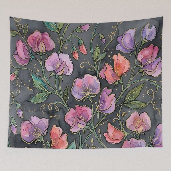 Item preview, Sweet Pea Flower  designed and sold by GraphicsClub.