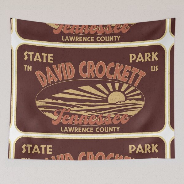 Item preview, David Crockett State Park, Lawrence County, Tennessee, badge design designed and sold by Wanderful-roads.