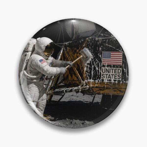 Item preview, NASA astronaut washing the LEM designed and sold by WiseBow.
