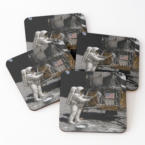 Item preview, NASA astronaut washing the LEM designed and sold by WiseBow.
