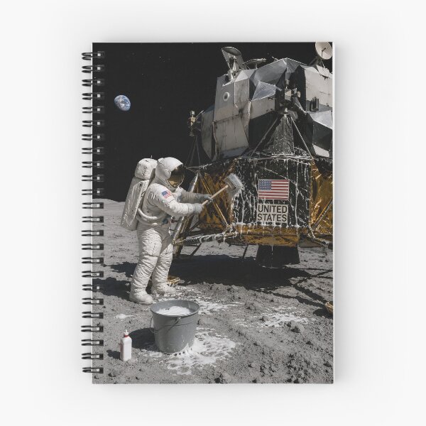 Item preview, NASA astronaut washing the LEM designed and sold by WiseBow.