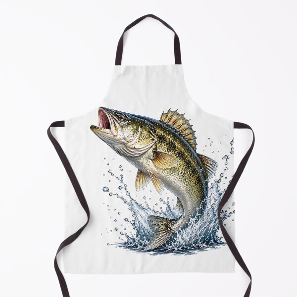 Item preview, Realistic Walleye Leaping Water Illustration - Sport Fishing Art designed and sold by Jaideep Walia.