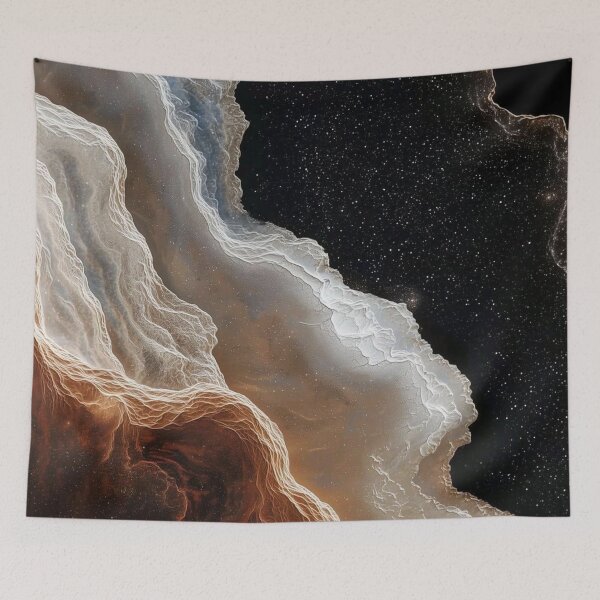 Item preview, Cosmic Nebula Wave Abstract Fluid Marble Galaxy Art designed and sold by LYAN-STORE.
