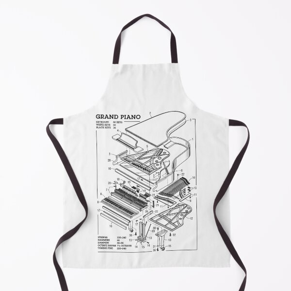 Item preview, Grand Piano Player Pianist Musician Technical Diagram Music designed and sold by GrandeDuc.