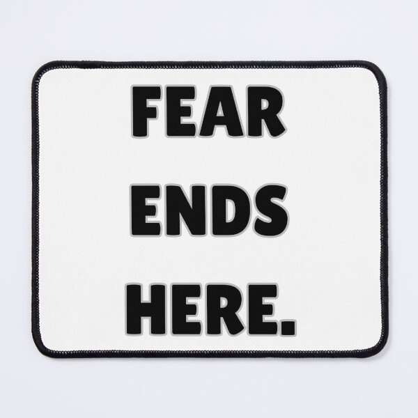 Item preview, Fear Ends Here | Motivational Quote T-Shirt | Bold Mindset Graphic Tee | Inspirational Streetwear designed and sold by UrbanEchoHub.